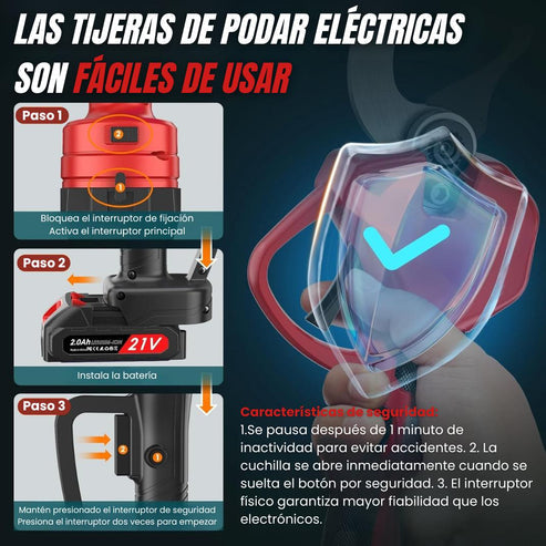 Tijeras de podar eléctricas