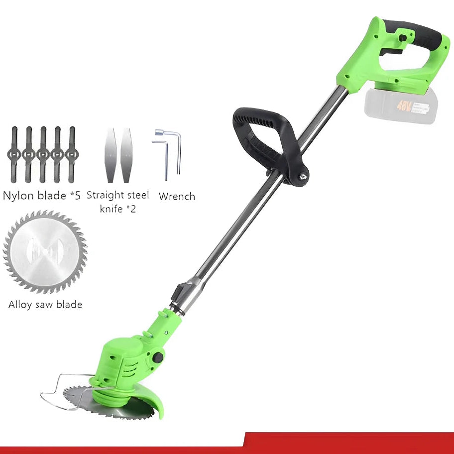 Nueva cortadora de césped eléctrica de mano inalámbrica con herramienta de jardín ajustable con una batería Makita de 21 V